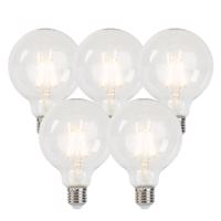 5 db E27 tompítható LED izzólámpa készlet G95 5W 470 lm 2700K