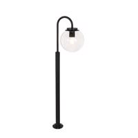 Modern fekete lámpás tiszta üveggel 104 cm IP44 - Sfera