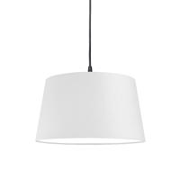 Modern függőlámpa fekete, fehér árnyalattal, 45 cm - Pendel