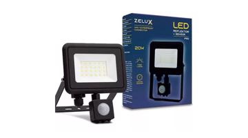 Zelux Led Reflektor 20W IP65 NW 4000K Mozgásérzékelős PIR