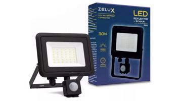 Zelux Led Reflektor 30W IP65 NW 4000K Mozgásérzékelős PIR